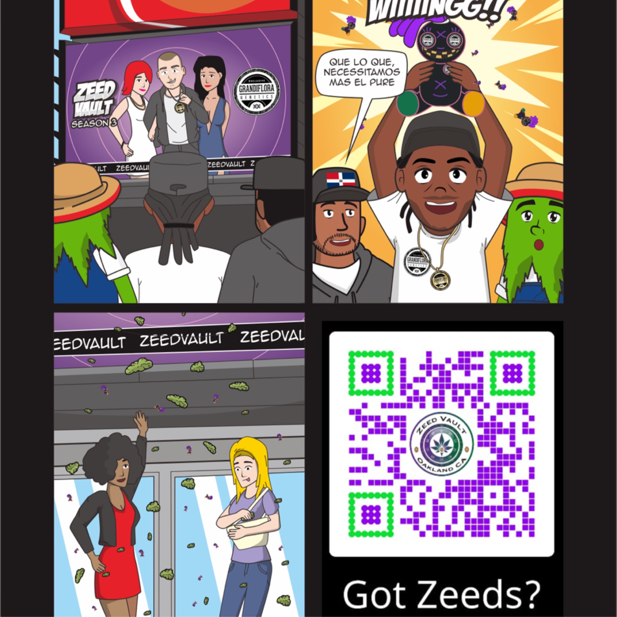 Grandiflora Quisqeuya (El Pure x Vodou Sprinkles) 10 pack seeds